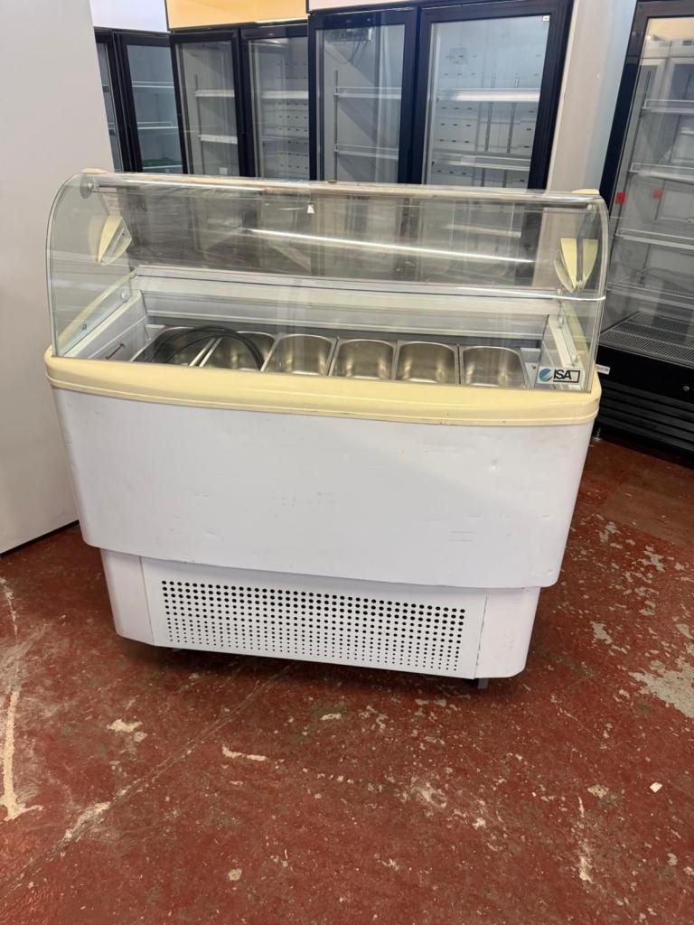 Dispay freezer ice cream Italian cafe shop restaurant Dispay ice cream freezer 