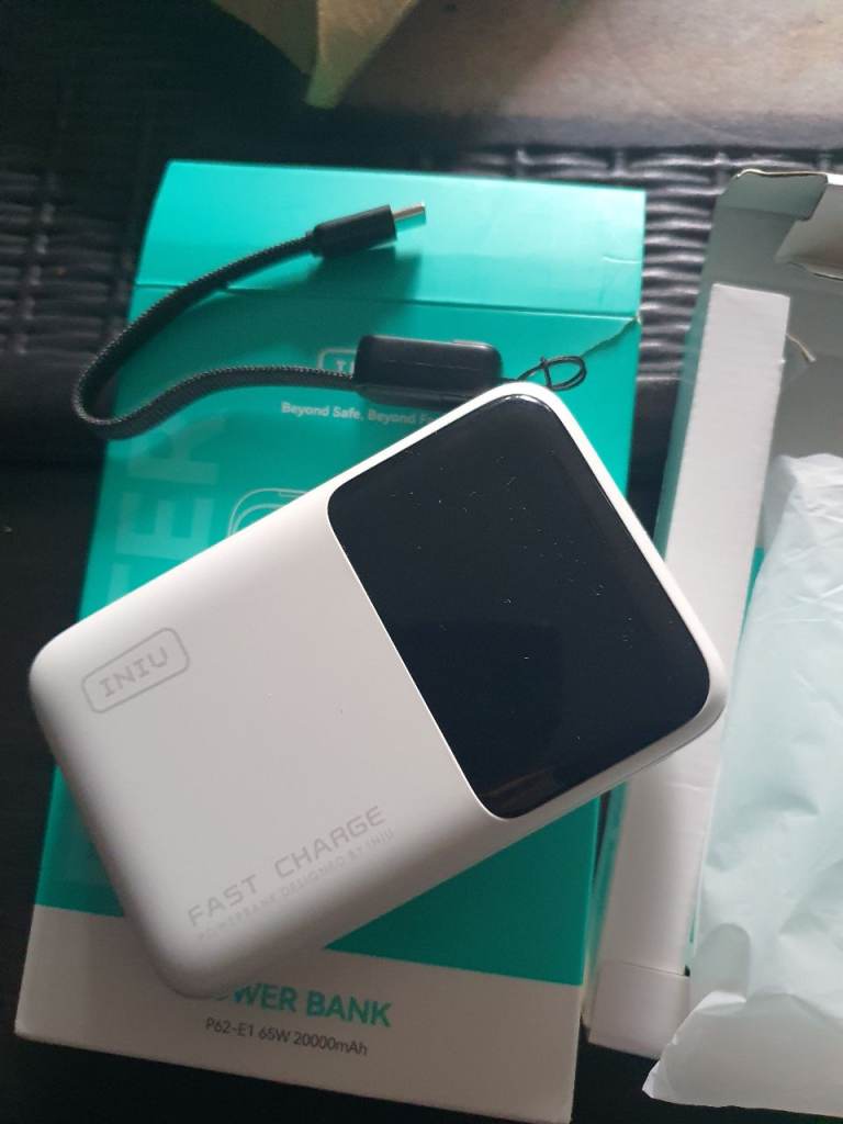 Iniu power bank 65w fast charger 
