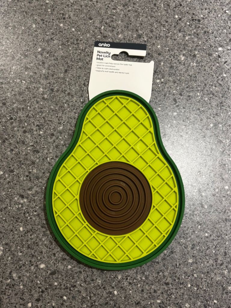 New avocado pet lick mat for cats or dogs