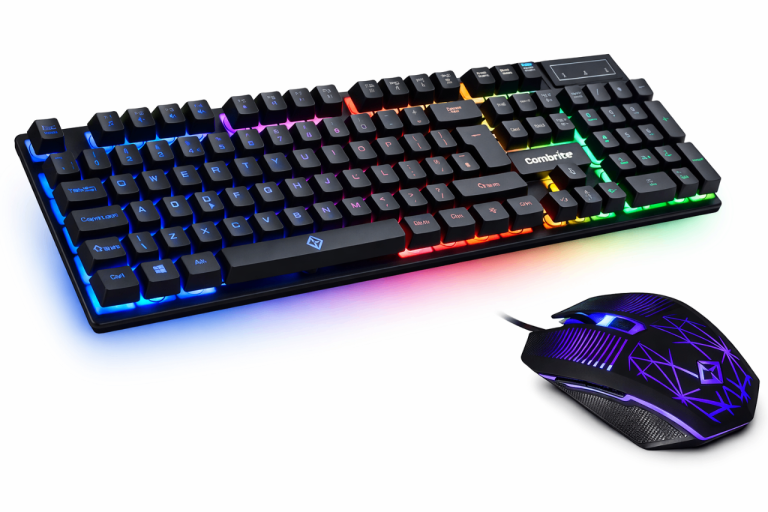Combrite Raptor LED Gaming Keyboard And Mouse Combo Set