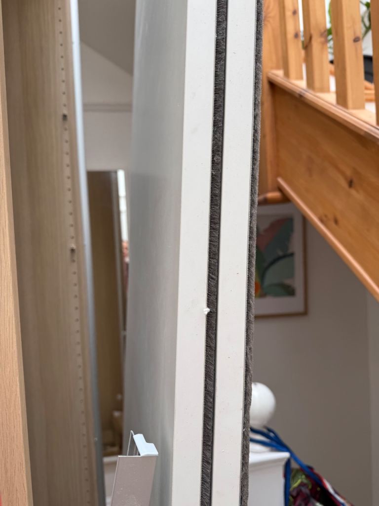 Pair of sliding doors  with the frame 
