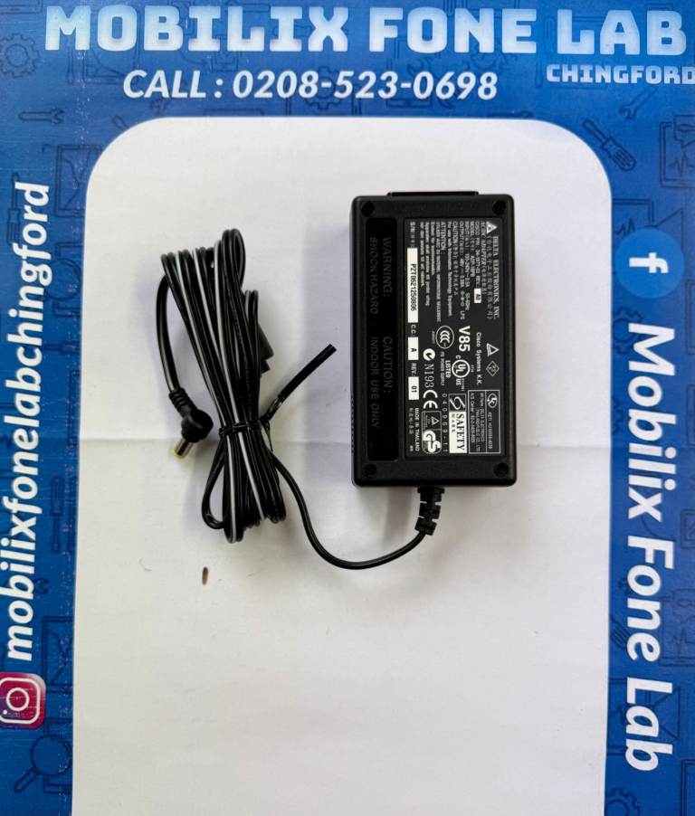 AC/DC Adapter Delta Electronics ADP-18PB 48V 0.38A Power Supply Charger UK Plug