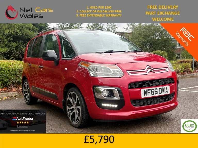 2016 Citroen C3 Picasso 1.2 PureTech Platinum 5dr MPV Petrol Manual