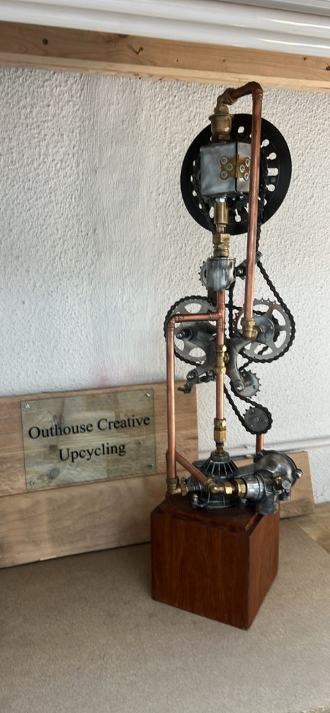 Beautiful upcycled steam punk clock