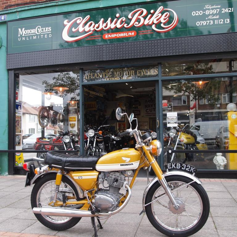 1972 Honda CB125 S Classic Vintage, In Unmolested Original Condition.