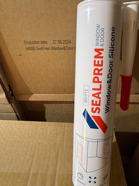 White silicone sealant 