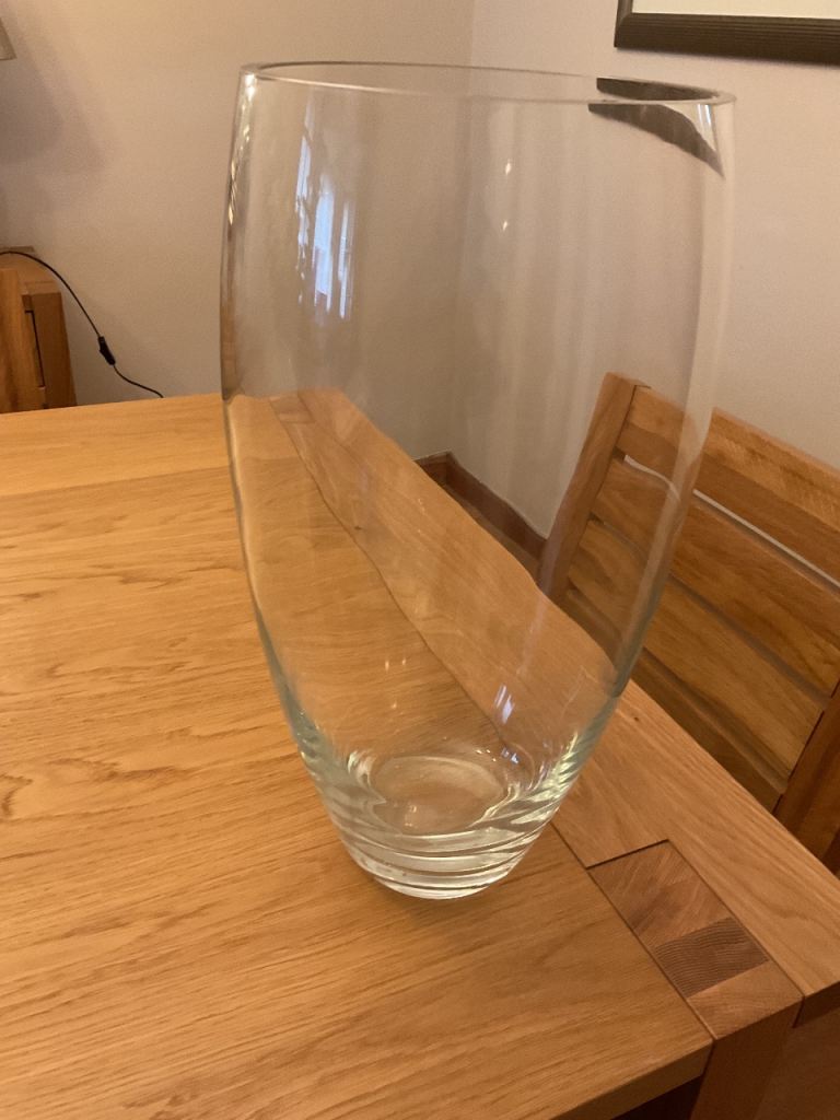 Heavy glass vase from Habitat