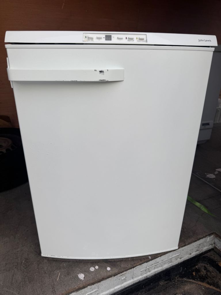 John Lewis Freestanding Freezer - White, Good Condition