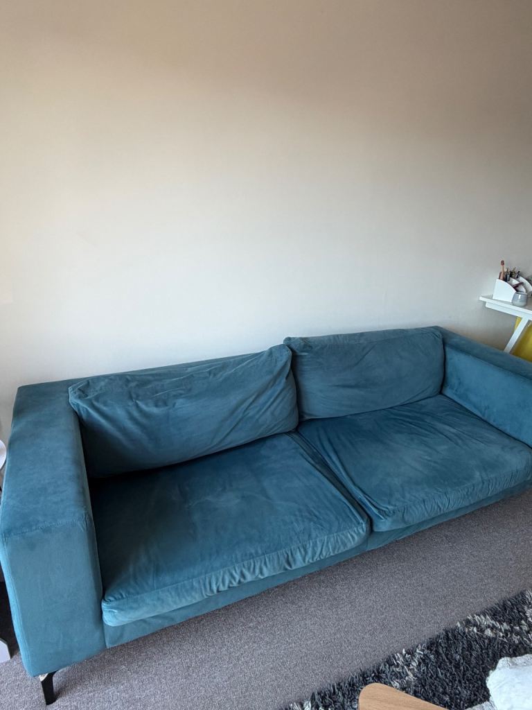 Blue Two Seater Sofa
