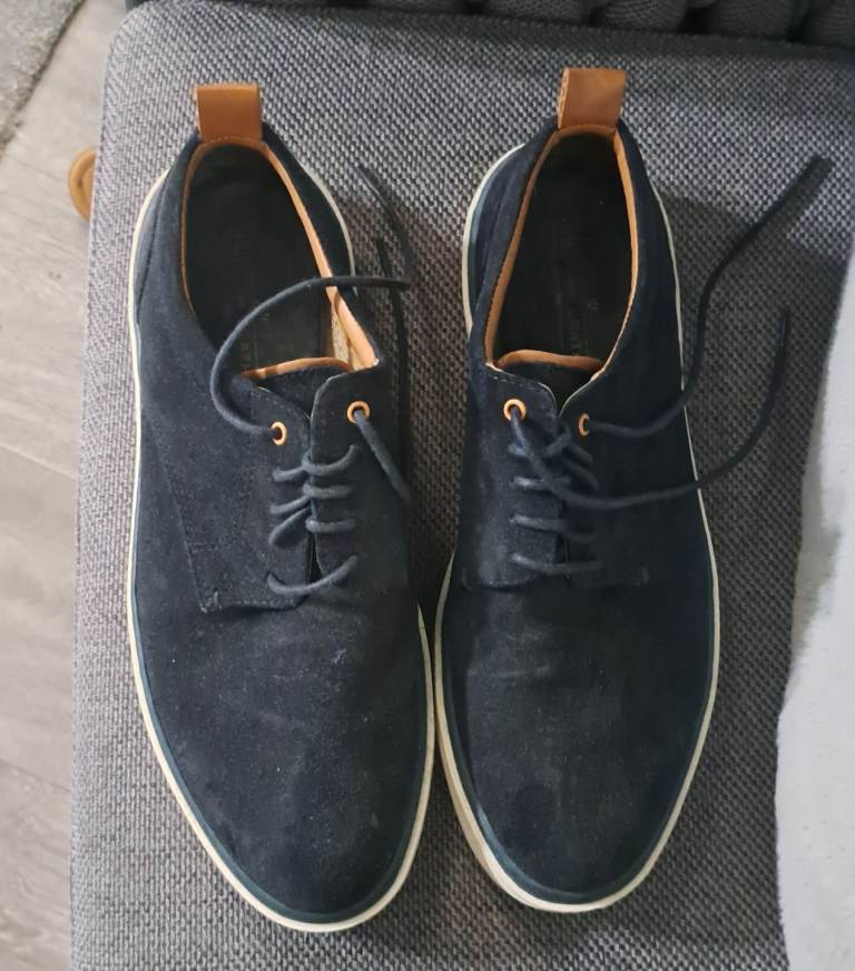 Leather blue shoes size 7