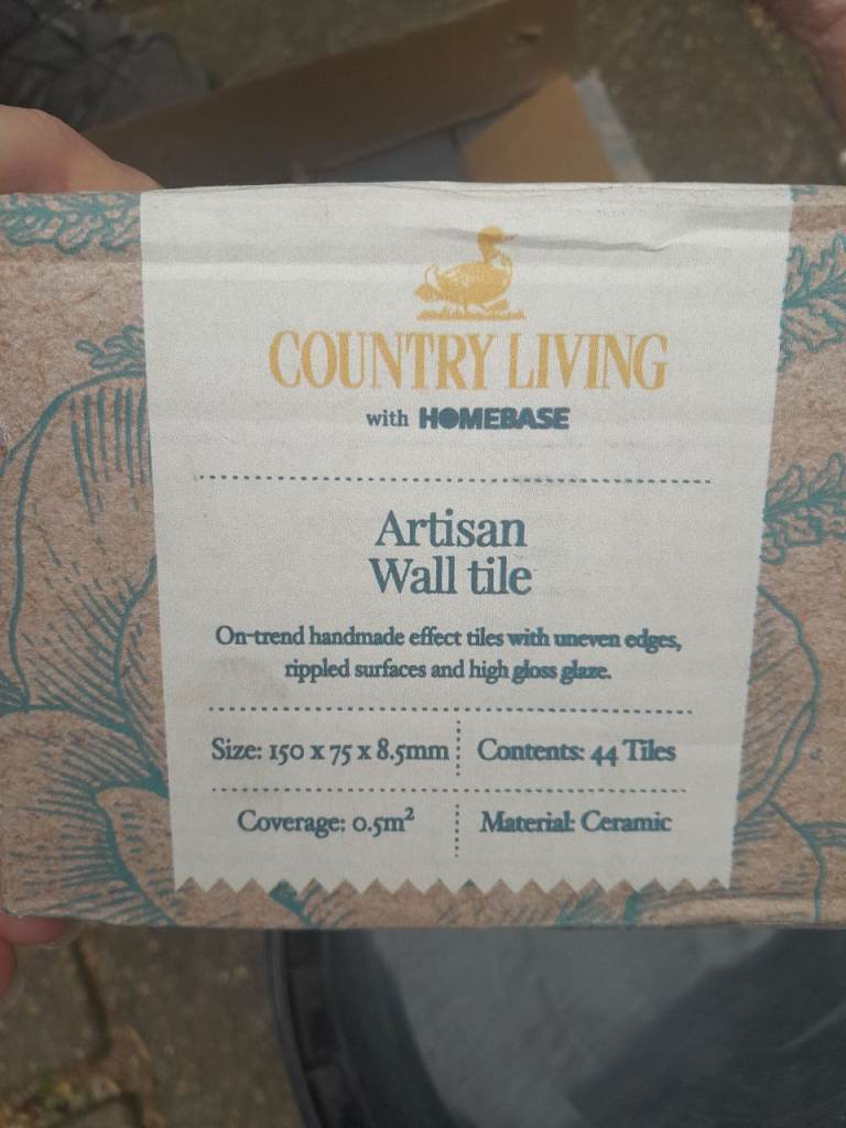 Country living wall tiles 8 boxes 