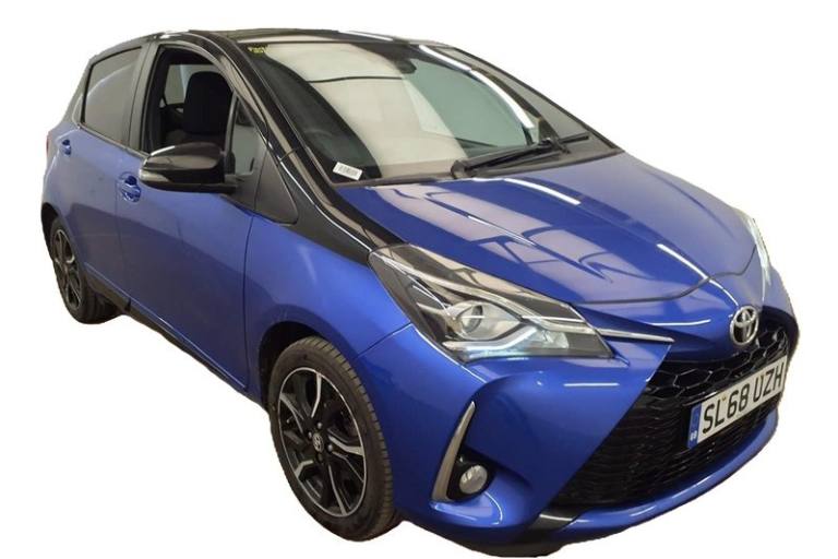 2018 Toyota Yaris 1.5 VVT-i Blue Bi-tone 5dr HATCHBACK PETROL Manual