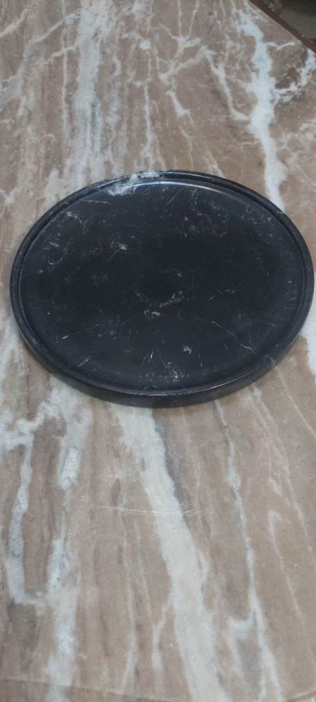 Black marble tray " Hand made "