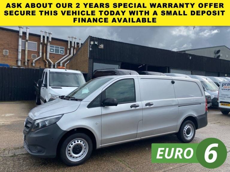 2020 69 MERCEDES-BENZ VITO 2.1 114 CDI PURE L2 LWB RWD 135BHP. AIRCON. SILVER. E