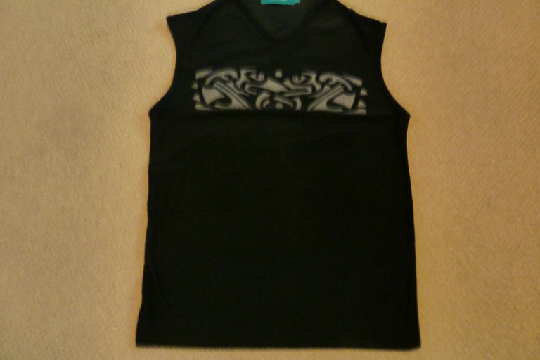 Men's Stylish Black Sleeveless Clubwear Style Top