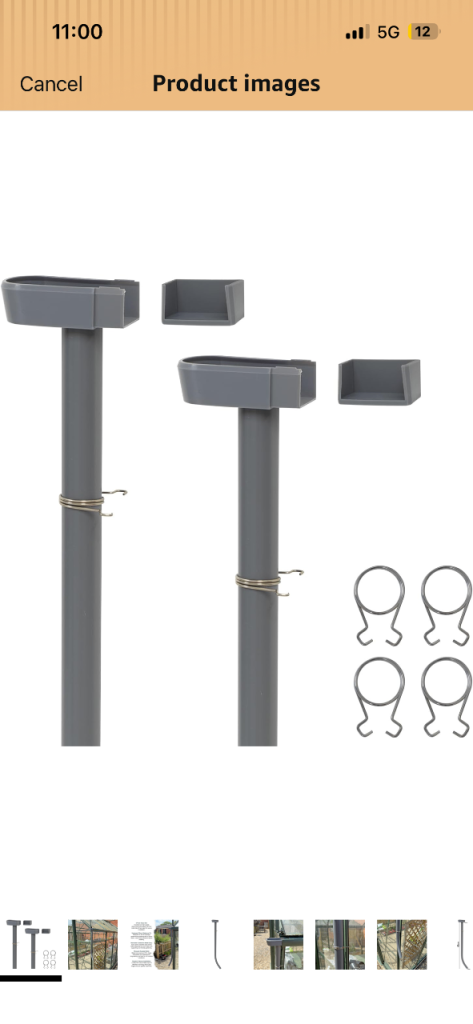 New Greenhouse Guttering Downpipe Rainwater Kit