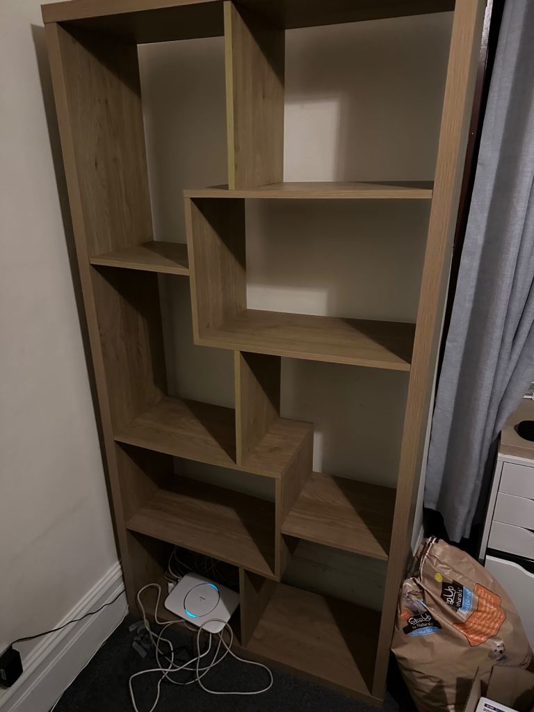 Tall Wooden Bookcase / Shelving Unit – Free / £10 – Quick Collection