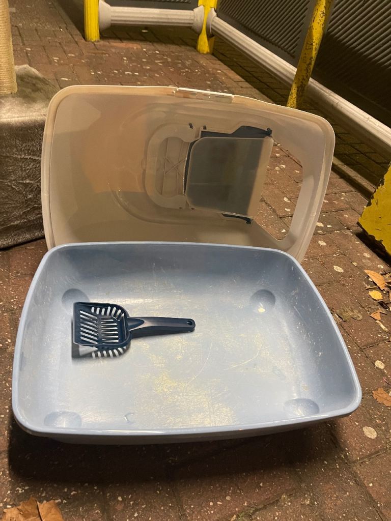 extra large cat toilet with lid cat litter tray