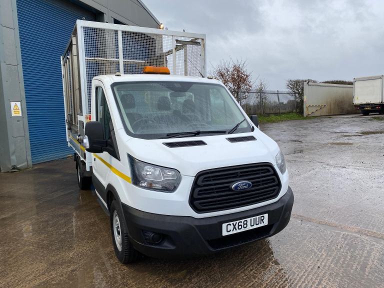 2018/68 FORD TRANSIT T350 2.0 ECOBLUE TDCI CAGED TIPPER WITH ALLOY DROPSIDES