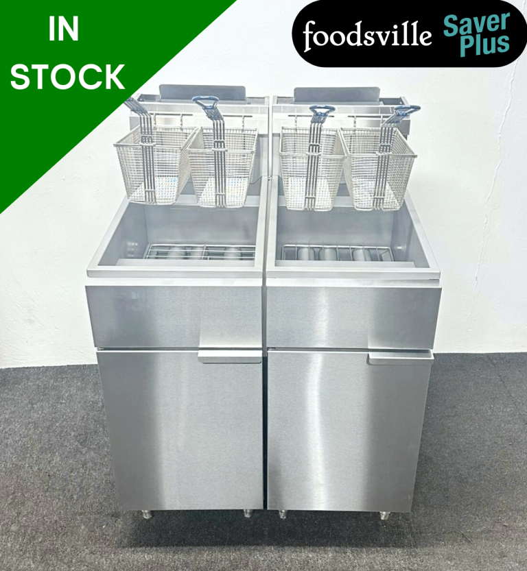 NEW Foodsville Lite Two Pan Four Basket 3 Burner Fryer - WITH 3 MONTH PAY PLAN OR 10% OFF!