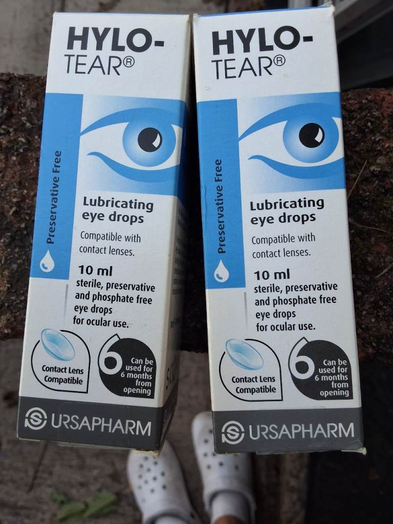 EYE-DROPS, ( HYLO-TEAR), X2, AVAILABLE.  £4.00 EACH.  SEALED.  EXP. APR/2028.