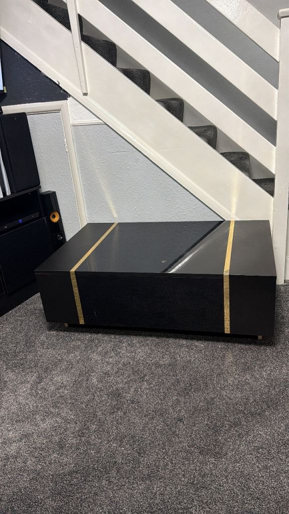 Black coffee table 