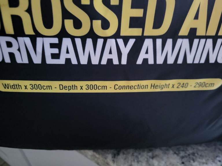 Maypole Crossed Air Driveway Awning  - Brand New 