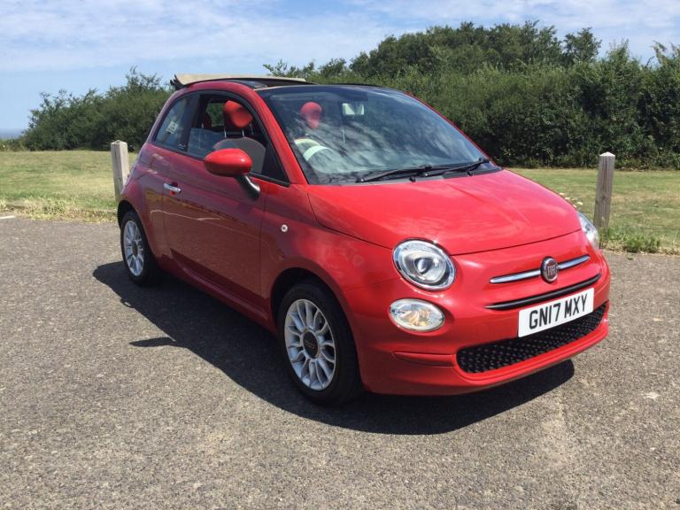 2017 Fiat 500 1.2 Pop Star 2dr CONVERTIBLE Petrol Manual