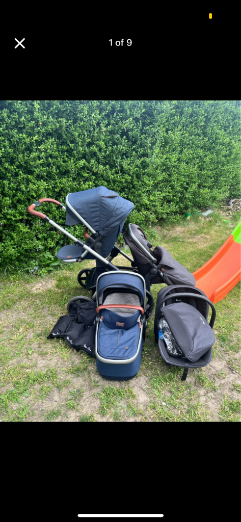 Silver cross wave double 