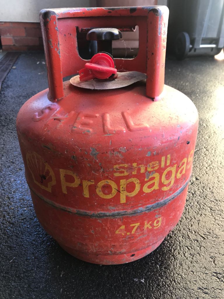 Shell gas bottle