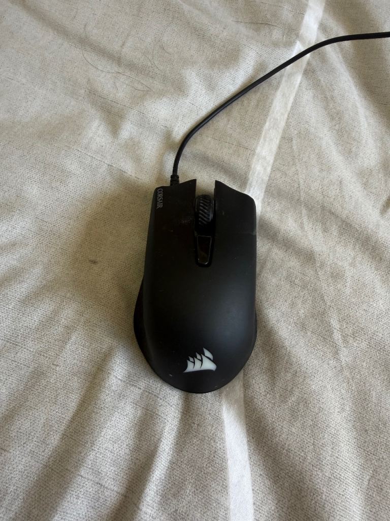 Corsair Wired Gaming Mouse – Black, Good Condition
