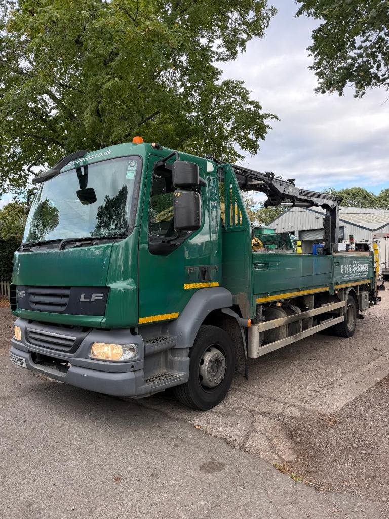 2013 DAF LF 55 15T DROPSIDE WITH ATLAS 92.2 CRANE