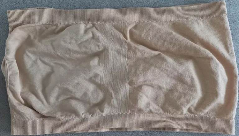 Bandeau Bra Strapless Beige XL