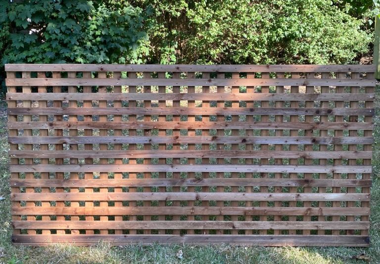 Wooden Garden Privacy Trellis Panel