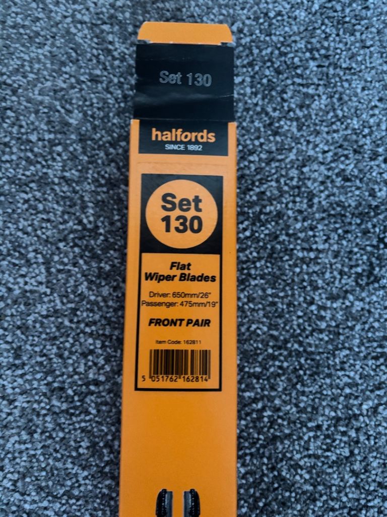 Halfords front wiper blades - brand new 