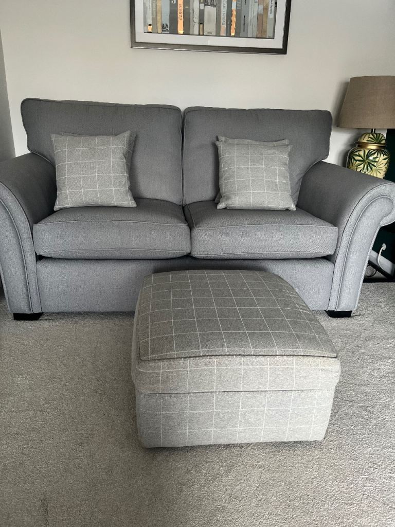 Footstool & 4 Matching Cushions  