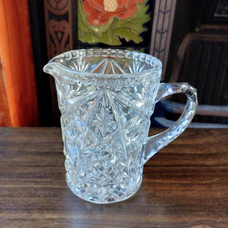 Vintage Bohemia Crystal Glass Jug