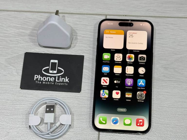 📱Space Black Apple iPhone 14 Pro Max 128GB Unlocked All Networks + Warranty 🍎 - P1510