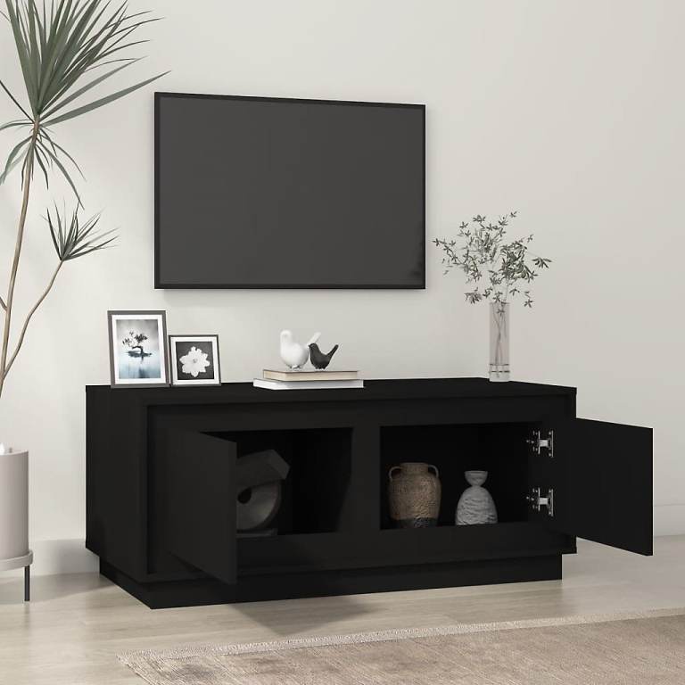 vidaXL sideboard/unit with 2 cupboards Black 102x50x44 cm NEW BOXED