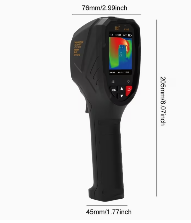 HTI-XINTAI Handheld Thermal Imaging Camera with 96x96 IR Resolution, 240x240 Super Resolution