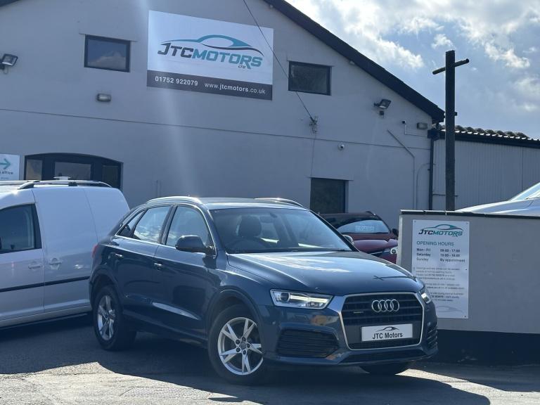 AUDI Q3 2.0T FSI Quattro Sport 5dr Auto, petrol, blue + 1 owner 2017