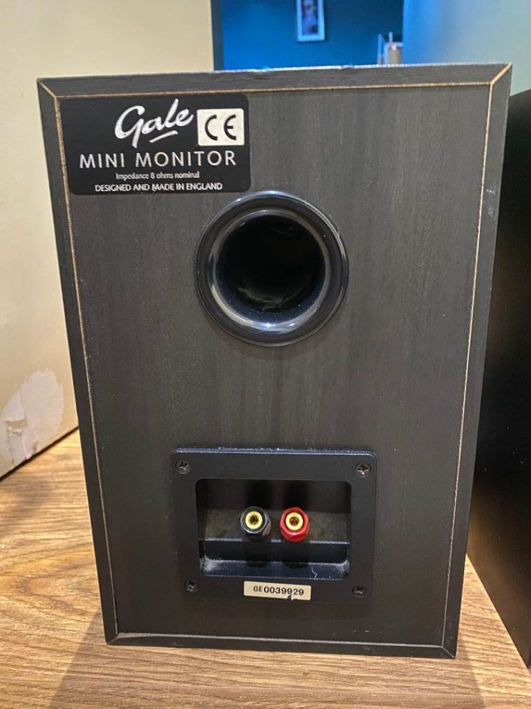 Gale Mini Monitor Speakers - Black, Good Condition