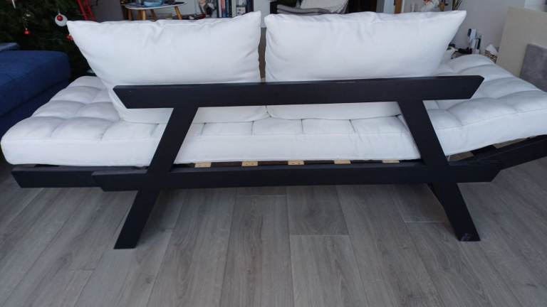 HOMCOM Chaise Lounge Sofa Bed