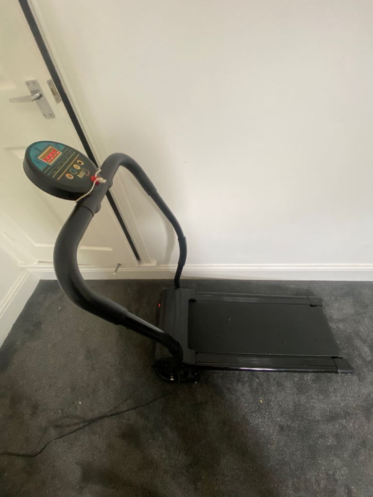 Compact Black Treadmill – Good Condition, Fully Functional