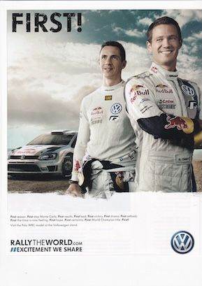 Framed Or Un-Framed Rare Original Magazine Print Of A VW Polo WRC Rally Car 