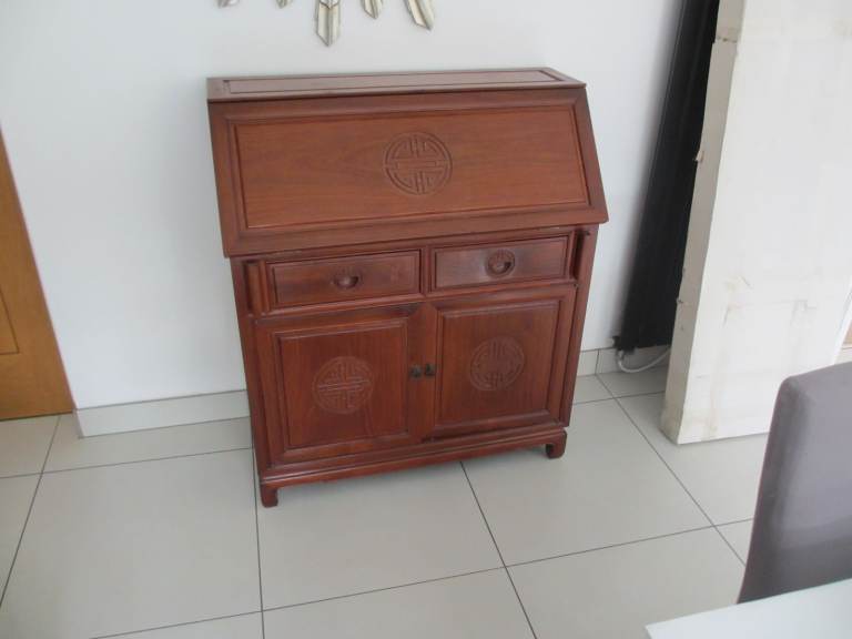 CHINESE ROSEWOOD WRITING BUREAU