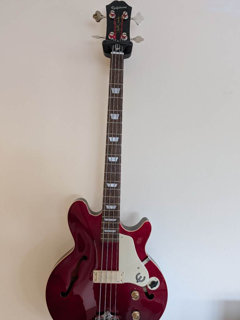 Epiphone Jack Casady Bass guitar burgundy red