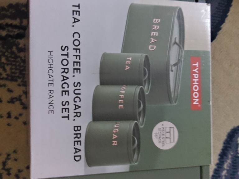 Typhoon Highgate Tea, Coffee, Sugar, Bread Storage Set - New