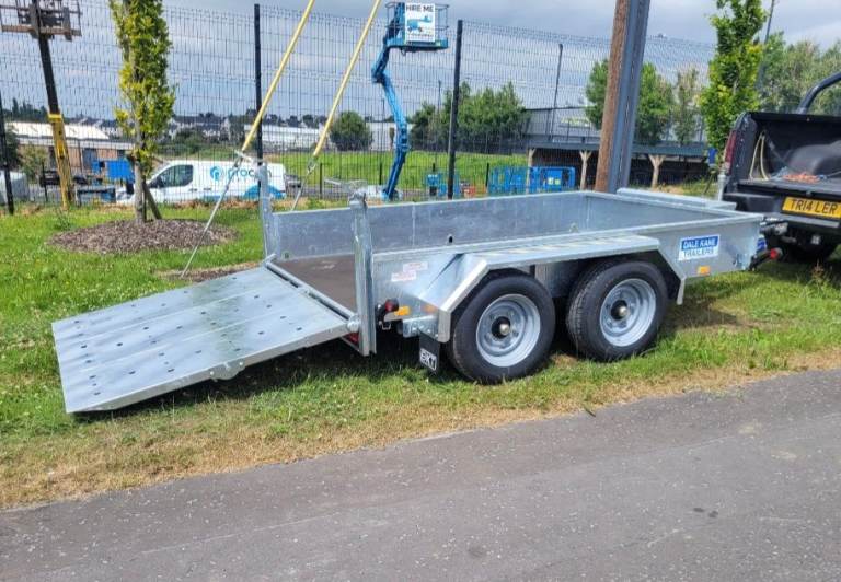 Dale kane 8x5ft plant trailer  3ton gross ramp leds