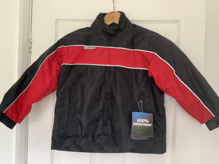 CHILDS UNISEX WATERPROOF BIKER JACKET - NEW